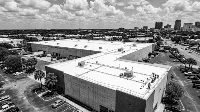 Commercial Roofing in progress at an Orlando, FL property