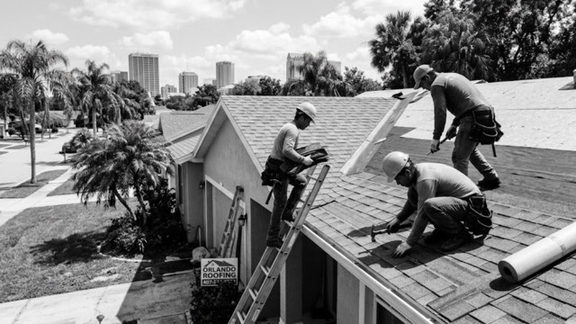 Roof Replacement in progress at an Orlando, FL property